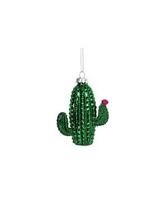Gisela Graham Glass Cactus Decoration